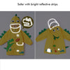 Bright Yellow 3d Dino Theme Raincoat for Kids - Little Surprise BoxBright Yellow 3d Dino Theme Raincoat for Kids