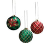 16 Pcs Red, Green & Gold Theme Balls Christmas Tree Ornaments