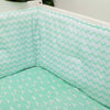 Organic Cot Bumper | Zig Zag