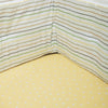 Organic Fitted Cot Sheet- Yellow Grasslands