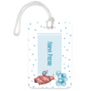 Teddy Party Blue Luggage Tag