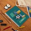 Personalised Spiral Notebook | Football Goals Boy