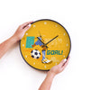 Personalised Wall Clock | Football Goals Girl