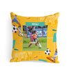 Personalised Photo Cushion | Football Goals Girl