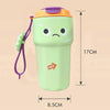 Fun Emoji Mint Green Vacuum Insulated Stainless Steel Coffee/Water/Tea Travel Tumbler for Kids & Adults,450ml - Little Surprise BoxFun Emoji Mint Green Vacuum Insulated Stainless Steel Coffee/Water/Tea Travel Tumbler for Kids & Adults,450ml