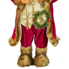 Furry Gold & Maroon Self standing Santa Christmas Table Décor, 28 inches /70 cms ht - Little Surprise BoxFurry Gold & Maroon Self standing Santa Christmas Table Décor, 28 inches /70 cms ht