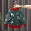 Green Flakes Reindeer Warmer, Cardigan & Christmas Sweater for Kids - Little Surprise BoxGreen Flakes Reindeer Warmer, Cardigan & Christmas Sweater for Kids