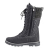 Grey Criss Cross Style Women Winter Snowboots