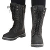 Grey Criss Cross Style Women Winter Snowboots