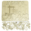 Personalised Wooden Name Puzzle | Construction Site