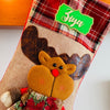 Jute Rudolf Christmas Stockings