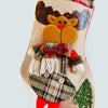 Jute Rudolf Christmas Stockings