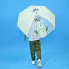 Light Green, Translucent Kelly-Jo all over teddy paws Rain and All-season Umbrella for Kids & Adults