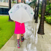Light Green, Translucent Kelly-Jo all over teddy paws Rain and All-season Umbrella for Kids & Adults