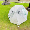 Light Green, Translucent Kelly-Jo all over teddy paws Rain and All-season Umbrella for Kids & Adults