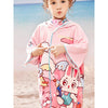 Pink Bunny Lightweight Microfibre Hooded Swim Poncho/ beach coverup towel for Kids - Little Surprise BoxPink Bunny Lightweight Microfibre Hooded Swim Poncho/ beach coverup towel for Kids