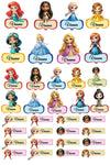 Personalised 3D Name Stickers | Princess