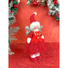 Red Skirt Christmas Angel with Glitter Silver Wings Christmas Table Décor - Little Surprise BoxRed Skirt Christmas Angel with Glitter Silver Wings Christmas Table Décor