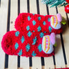Red Xmas Cake theme Woolen Christmas Socks for Infants (0-12) months - Little Surprise BoxRed Xmas Cake theme Woolen Christmas Socks for Infants (0-12) months