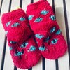 Red Xmas Cake theme Woolen Christmas Socks for Infants (0-12) months - Little Surprise BoxRed Xmas Cake theme Woolen Christmas Socks for Infants (0-12) months