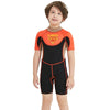 Superhero Brown & Orange 2.5mm Neoprene Knee Length Swimsuit