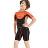 Superhero Brown & Orange 2.5mm Neoprene Knee Length Swimsuit