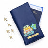 Personalised Family Travel Organizer - 4 passports | Globe Design