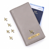 Personalised Family Travel Organizer - 4 passports | Grey