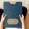 Personalised Clipboard | Twinkling Stars