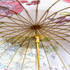 Watercolour Flowers, Chinese Canopy Style Rain and All season Umbrella - Little Surprise BoxWatercolour Flowers, Chinese Canopy Style Rain and All season Umbrella