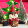 Wooden Legs Santa with a Personalised Gift Tree Ornament - Little Surprise BoxWooden Legs Santa with a Personalised Gift Tree Ornament