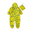 Yellow Safari Kingdom Theme All Over Jumpsuit / Playsuit Raincoat for Kids - Little Surprise BoxYellow Safari Kingdom Theme All Over Jumpsuit / Playsuit Raincoat for Kids