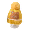 Yellow Ted Winter Cap Beanie & matching Neck Muffler 2pcs Set, 3yrs- 8yrs - Little Surprise BoxYellow Ted Winter Cap Beanie & matching Neck Muffler 2pcs Set, 3yrs- 8yrs