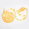 Baby Giraffe | Reversible Bib & Burpy Cloth Set
