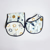 Child Of The Universe | Reversible Bib & Burpy Cloth Set