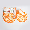 Baby Animals| Reversible Bib & Burpy Cloth Set