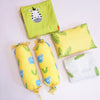 Jungle Love Cot Bedding Set with Organic Baby Dohar Blanket, Green