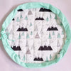 Far Far Away Organic Baby Storage cum Playmat, Sea Green