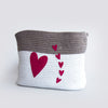 Doodle Hearts | Cotton Rope Basket (Pink)