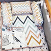 Woodland Friends Cot Bedding Set with Organic Baby Dohar Blanket, Multi-coloured