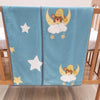 Sweet Dreams Teddy Organic Baby Dohar Blanket, Blue