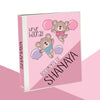 Personalised Binder | Dancing Bears-Pink
