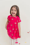 Fuschia Pink Sheep Kurta With Dhoti