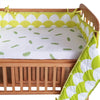 Tropical Baby Cot Bumper, Green
