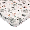 Woodland Friends Baby Cot Fitted Sheet, White