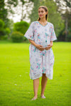 Snow White Maternity & Nursing Kaftan Dress