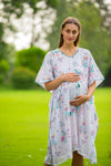 Snow White Maternity & Nursing Kaftan Dress