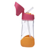 Tritan Straw Drink Bottle | Strawberry Shake Pink Orange