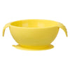 Silione First Feeding Bowl Set with Spoon - Lemon Sherbet Yellow Grey