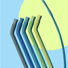 Reusable Silicone Straw- Pack of 5